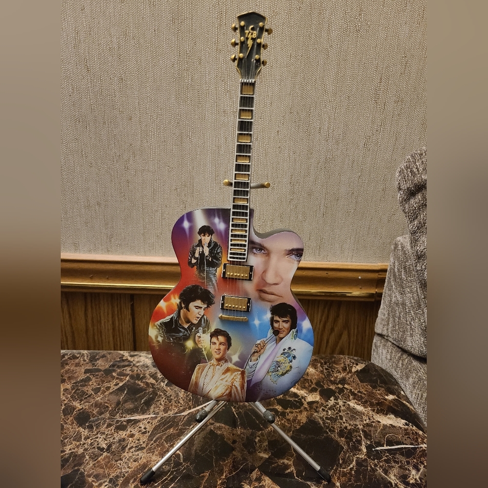 Elvis Presley "Rockin' Through the Years" decorative guitar